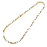 Diamond Tennis Necklace in Yellow Gold (5mm)