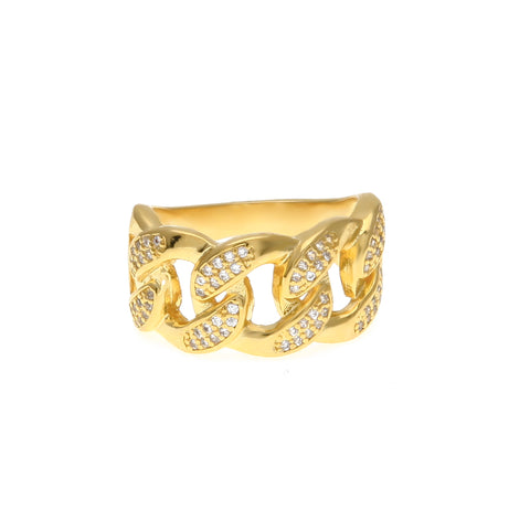Diamond Cuban Link Ring