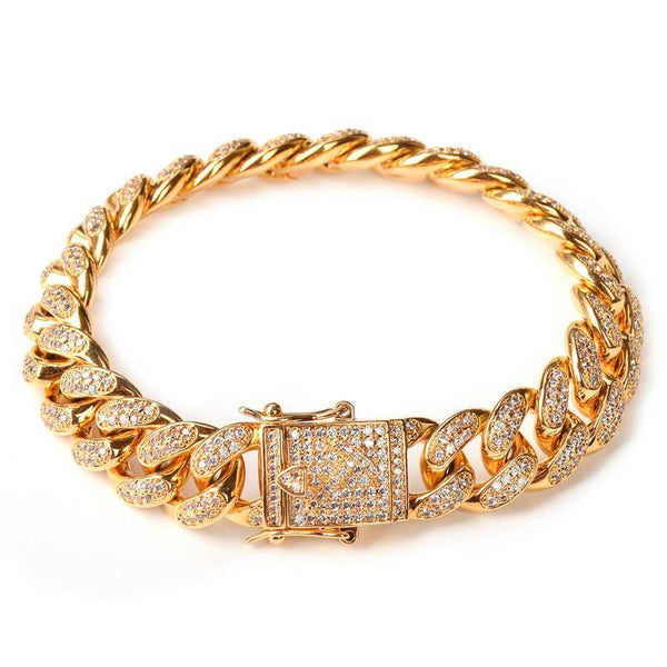 Diamond Cuban Link Bracelet (14mm)
