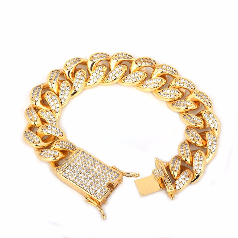 Diamond Cuban Link Bracelet (18mm)